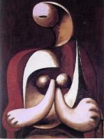 Picasso, Pablo - nude woman seated in a red armchair